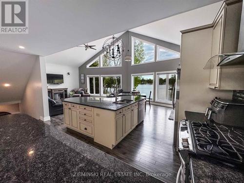 198 Nellie Lake Road W, Iroquois Falls, ON - Indoor Photo Showing Kitchen With Double Sink