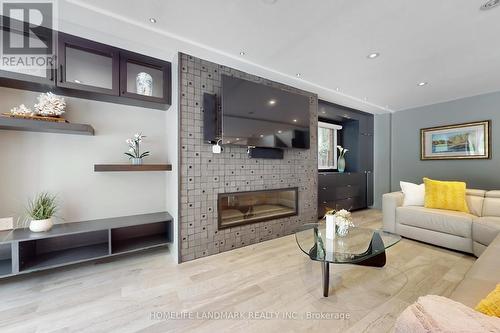 50 Ladyslipper Court, Markham, ON - Indoor Photo Showing Living Room With Fireplace