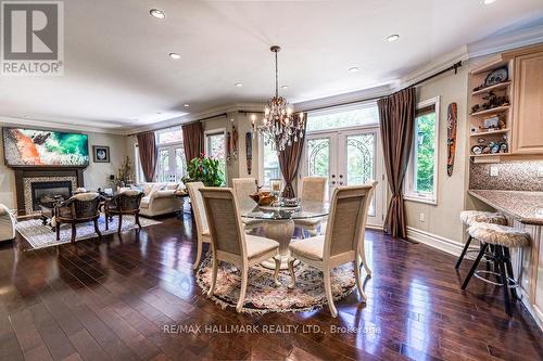 3 Marbrook Street, Richmond Hill, ON - Indoor Photo Showing Dining Room With Fireplace