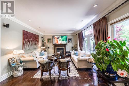 3 Marbrook Street, Richmond Hill, ON - Indoor Photo Showing Living Room With Fireplace