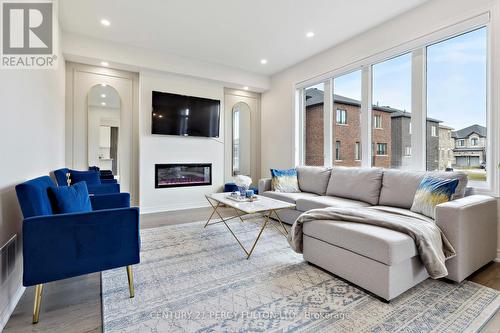 2137 Coppermine Street, Oshawa, ON - Indoor Photo Showing Living Room With Fireplace