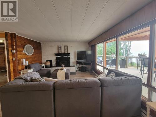 6503 Lakeshore Drive, Moberly Lake, BC - Indoor Photo Showing Living Room With Fireplace