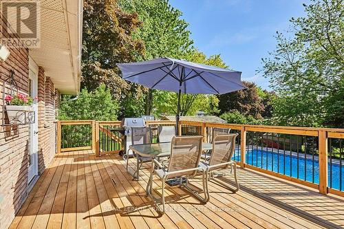 69 Heath Crescent, Scugog, ON - Outdoor With Above Ground Pool With Deck Patio Veranda