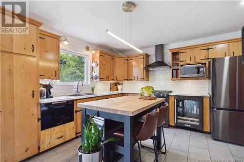 10252 Route 105, Beechwood, NB - Indoor Photo Showing Kitchen With Double Sink