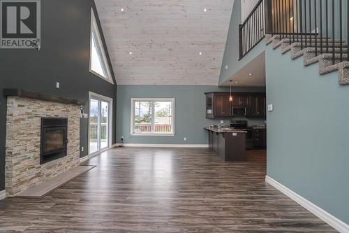 102 Peninsula Road, Whitbourne, NL - Indoor Photo Showing Living Room With Fireplace