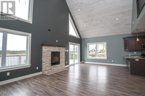 102 Peninsula Road, Whitbourne, NL - Indoor Photo Showing Living Room With Fireplace