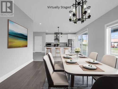 1908 Villa Canal Drive, Kingsville, ON - Indoor Photo Showing Dining Room