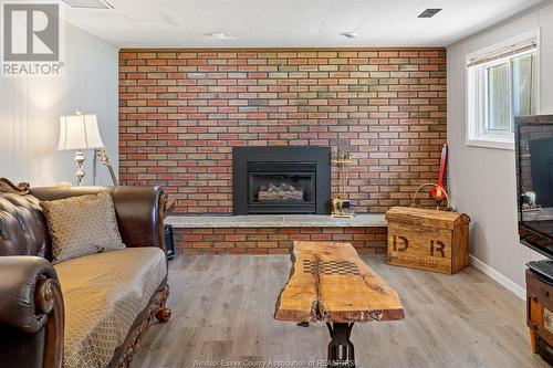 52 Middle Side Road North, Amherstburg, ON - Indoor Photo Showing Living Room With Fireplace