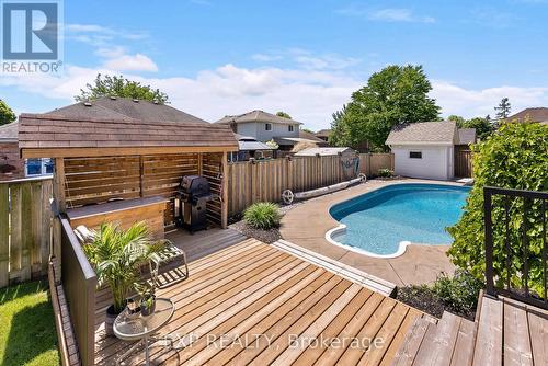 11 Alyson Court, Welland, ON - Outdoor With In Ground Pool With Deck Patio Veranda With Exterior