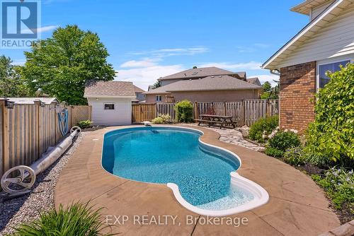 11 Alyson Court, Welland, ON - Outdoor With In Ground Pool With Deck Patio Veranda With Backyard