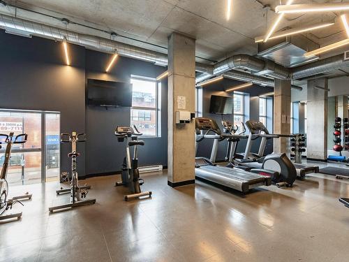 Exercise room - 1906-1045 Rue Wellington, Montréal (Le Sud-Ouest), QC - Indoor Photo Showing Gym Room