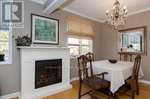 196 Lockhart Drive, St. Catharines, ON - Indoor Photo Showing Dining Room With Fireplace