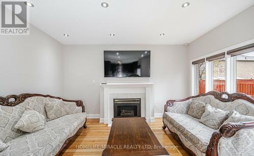 144 Lockwood Road, Brampton, ON - Indoor Photo Showing Living Room With Fireplace