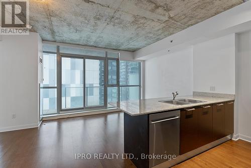 1805 - 375 King Street W, Toronto, ON - Indoor Photo Showing Kitchen With Double Sink