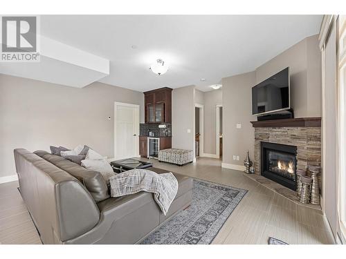 4100 Rockcress Court, Vernon, BC - Indoor Photo Showing Living Room With Fireplace