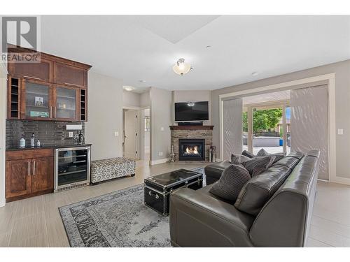 4100 Rockcress Court, Vernon, BC - Indoor Photo Showing Living Room With Fireplace