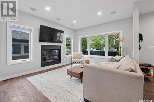 2712 Reynolds Street, Regina, SK - Indoor Photo Showing Living Room With Fireplace