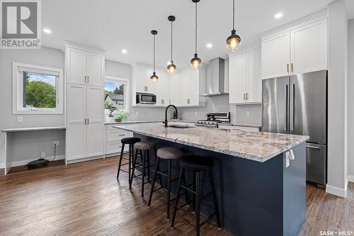 2712 Reynolds Street, Regina, SK - Indoor Photo Showing Kitchen With Stainless Steel Kitchen With Upgraded Kitchen