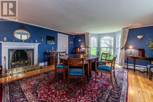 14 Kennas Hill, St. John'S, NL - Indoor Photo Showing Dining Room With Fireplace