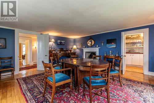 14 Kennas Hill, St. John'S, NL - Indoor Photo Showing Dining Room With Fireplace