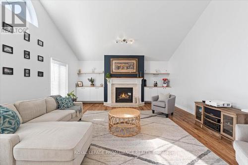 44 Peterson Street, Quinte West, ON - Indoor Photo Showing Living Room With Fireplace