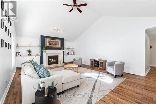 44 Peterson Street, Quinte West, ON - Indoor Photo Showing Living Room With Fireplace