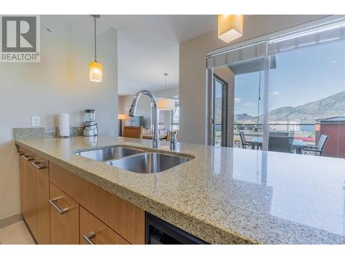 15 Park Place Unit# 407, Osoyoos, BC - Indoor Photo Showing Kitchen With Double Sink