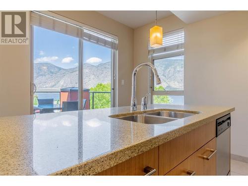 15 Park Place Unit# 407, Osoyoos, BC - Indoor Photo Showing Kitchen With Double Sink