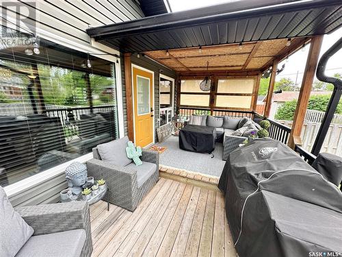 20 3Rd Avenue, Weyburn, SK - Outdoor With Deck Patio Veranda With Exterior