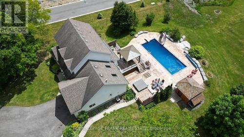 17665 Telephone Road, Quinte West, ON - Outdoor With In Ground Pool With View
