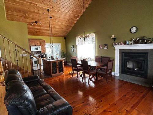 Living room - 61 Rue Lajoie, Châteauguay, QC - Indoor Photo Showing Other Room With Fireplace