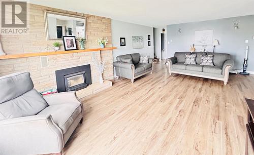 70 Main Street, Springdale, NL - Indoor Photo Showing Living Room With Fireplace