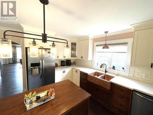 65 Harmsworth Drive, Grand Falls-Windsor, NL - Indoor Photo Showing Kitchen With Double Sink