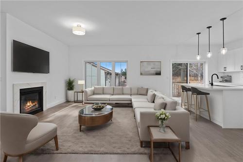 9 Santa Barbara Lane, Georgetown, ON - Indoor Photo Showing Living Room With Fireplace