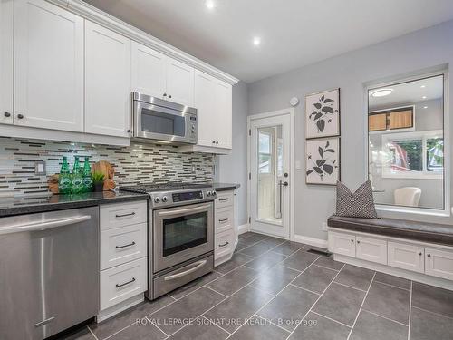76 Wiley Ave, Toronto, ON - Indoor Photo Showing Kitchen With Upgraded Kitchen