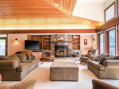 Fr4 Mccallum Point Road, Kenora, ON - Indoor Photo Showing Living Room With Fireplace