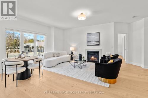 4 Santa Barbara Lane, Halton Hills, ON - Indoor Photo Showing Living Room With Fireplace