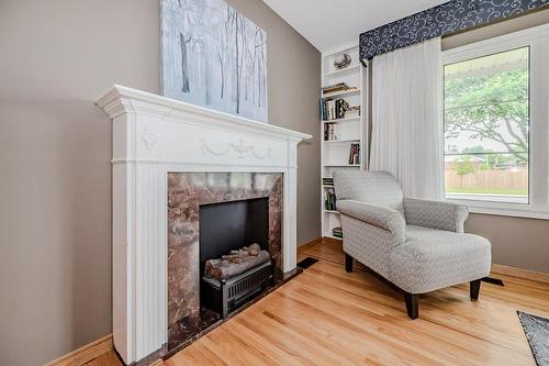 39 Cardinal Drive, Hamilton, ON - Indoor Photo Showing Living Room With Fireplace