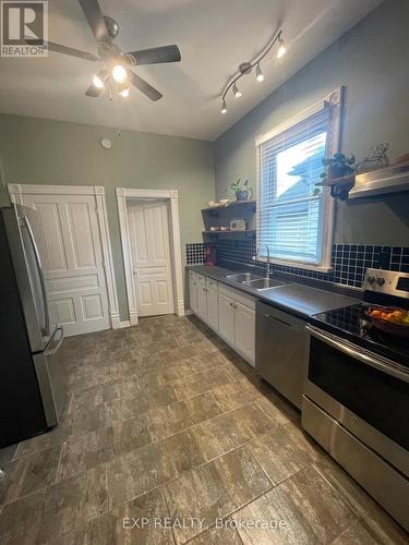 63 Askin Street, London, ON - Indoor Photo Showing Kitchen With Double Sink