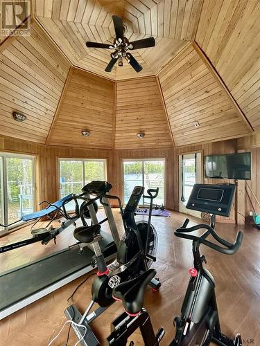 Lot 6 Kenogamissi Lake Road 1 Rd, Timmins, ON - Indoor Photo Showing Gym Room