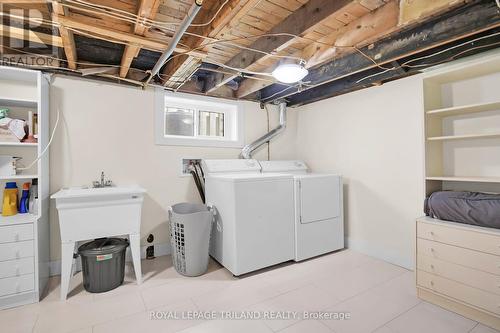 Laundry - Lower - 21 Thomas Janes Drive, London, ON - Indoor Photo Showing Laundry Room