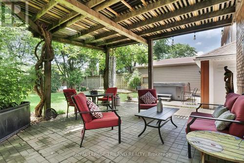 Covered Patio - 21 Thomas Janes Drive, London, ON - Outdoor With Deck Patio Veranda With Exterior