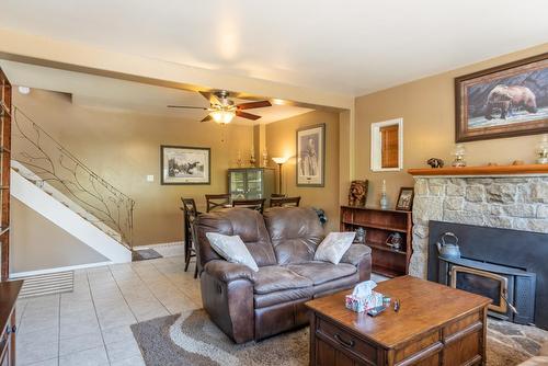 2465 Highway 3A, Nelson, BC - Indoor Photo Showing Living Room With Fireplace