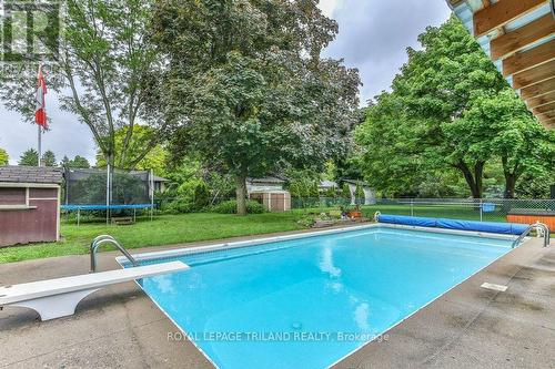 1511 Fremont Avenue, London, ON - Outdoor With In Ground Pool With Backyard