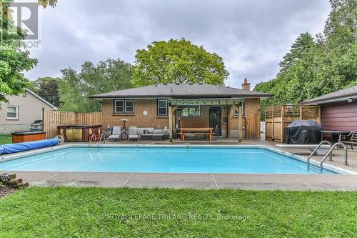 1511 Fremont Avenue, London, ON - Outdoor With In Ground Pool With Deck Patio Veranda With Backyard With Exterior