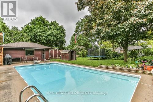 1511 Fremont Avenue, London, ON - Outdoor With In Ground Pool With Backyard