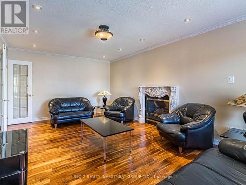 2857 Termini Terrace, Mississauga, ON - Indoor Photo Showing Living Room With Fireplace