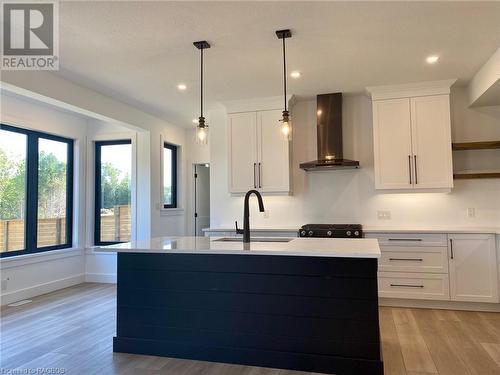 Picture of a Torbay model built in Phase 1 - 27 Lakeforest Drive Unit# Lot 28, Saugeen Shores, ON - Indoor Photo Showing Kitchen With Upgraded Kitchen