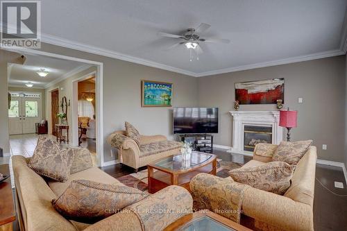 32 Maldives Crescent, Brampton, ON - Indoor Photo Showing Living Room With Fireplace