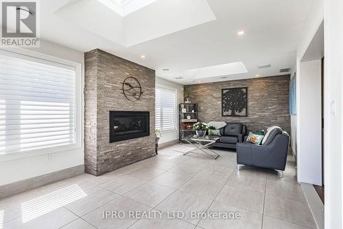 23 Glenbrook Boulevard, Brampton, ON - Indoor Photo Showing Living Room With Fireplace